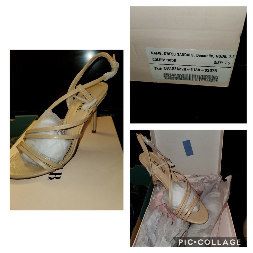 NIB Tan Dress Sandals
